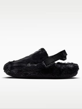 Nike Calm Faux Fur Mule New In Box
